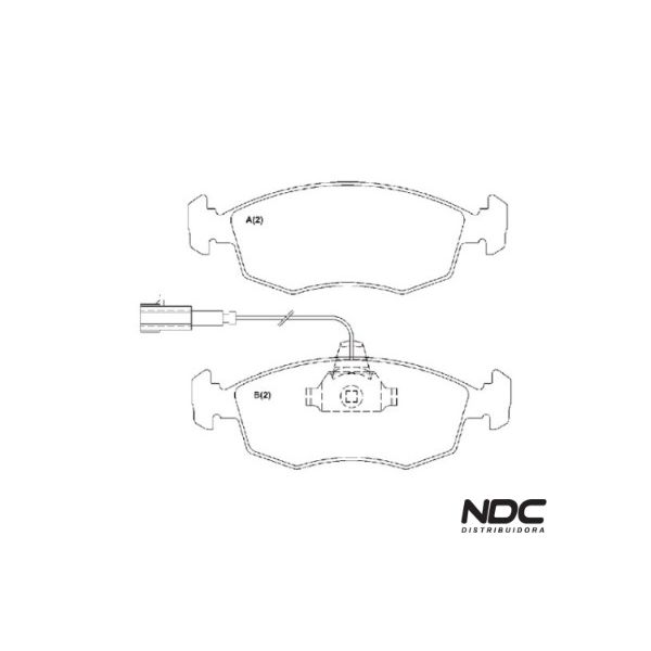 Pastilha Freio Stilo 1.8 Sportling 8V 07/05-10 - Stilo Dual