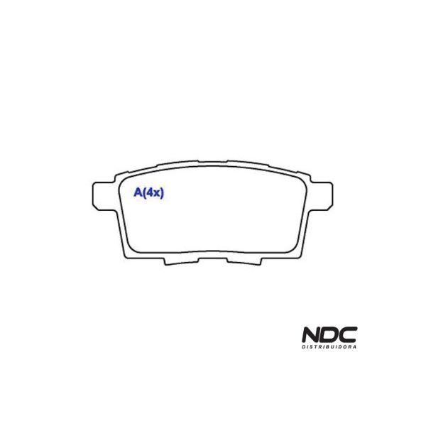 Pastilha Freio Edge 3.5L V6 08/10 - Mazda Cx-7 Mzr Disi