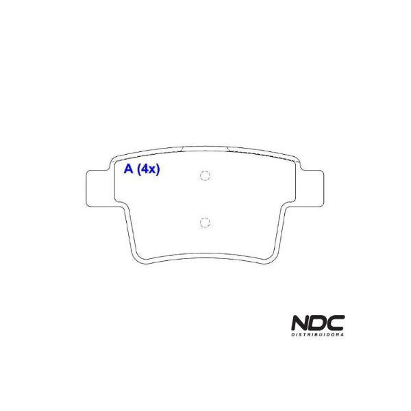 Pastilha Freio Mondeo Lll 1.8 I 16V-1.8 Sci-2.0 I 16V-2.5 V