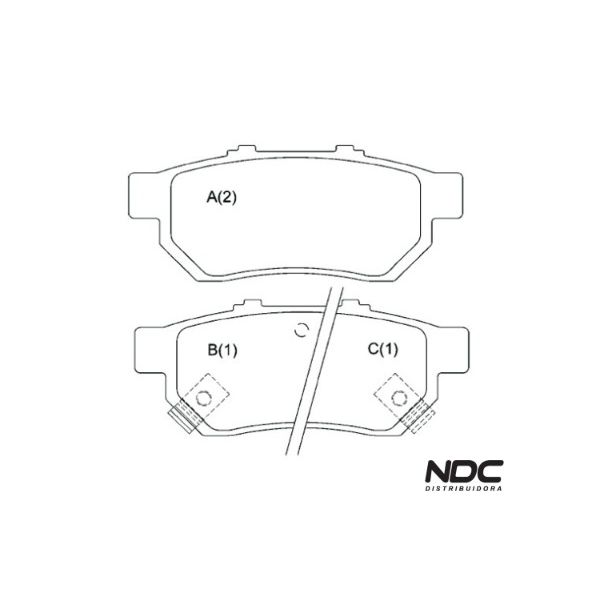 Pastilha Freio Civic 1.6I 16V Vtec 90/92 - Concerto 1.5-1.6