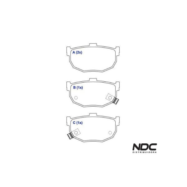 Pastilha Freio Cerato 1.6 16V Aut./Mec.-2.0 16V Aut.-06/08