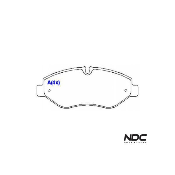 Pastilha Freio Daily 2.3 05-06/- Sistema Brembo Dianteiro