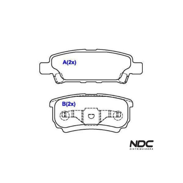 Pastilha Freio Compass 2.0 16V 11/17 - Airtrek 03/08 -