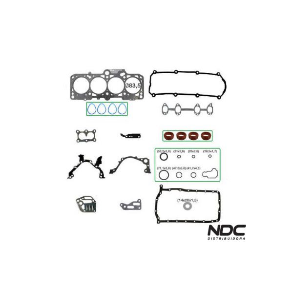 N57505NBASTOS - 1110115ML JOGO JUNTA MOTOR COMPLETO