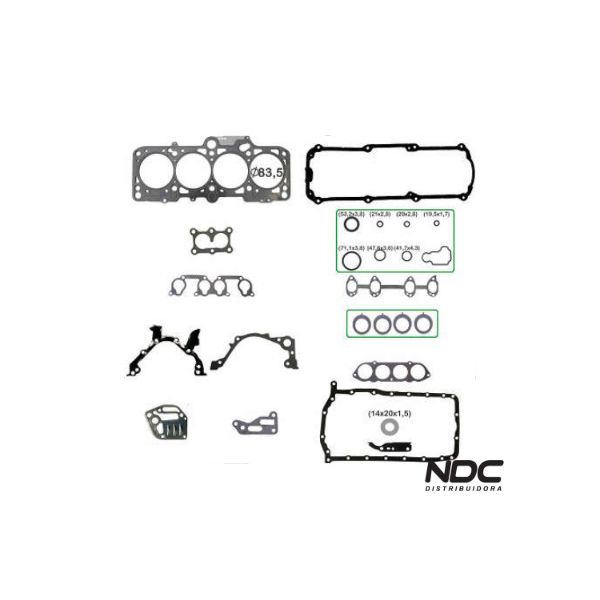 N57519NBASTOS - 111089ML JOGO JUNTA MOTOR COMPLETO