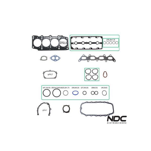 N57591NBASTOS - 141083PK JOGO JUNTA MOTOR COMPLETO
