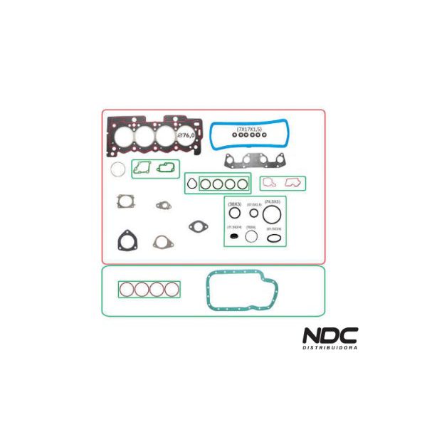 N57626NBASTOS - 1510165ML JOGO JUNTA MOTOR COMPLETO