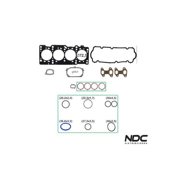 N57928NBASTOS - 141281ML JOGO JUNTA MOTOR SUPERIOR