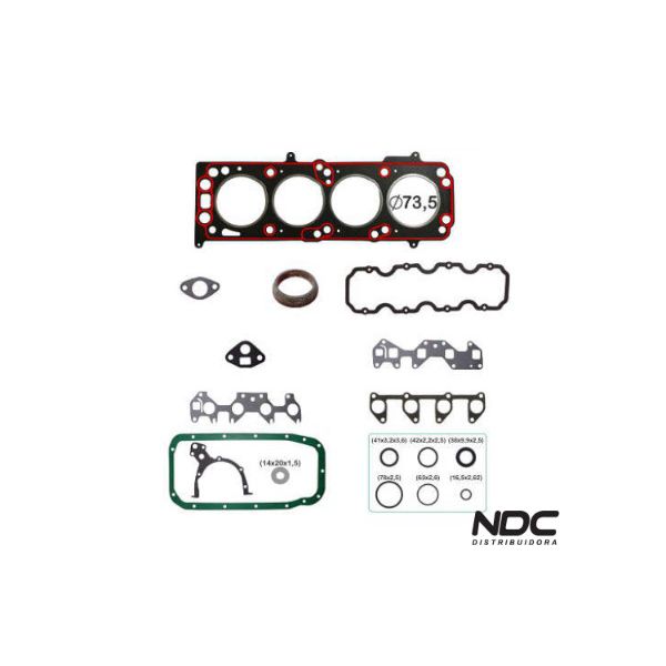 N57540NBASTOS - 121049PK JOGO JUNTA MOTOR COMPLETO