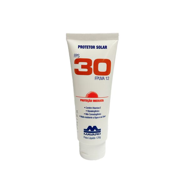PROTETOR SOLAR FPS 30 UVA 120 GR