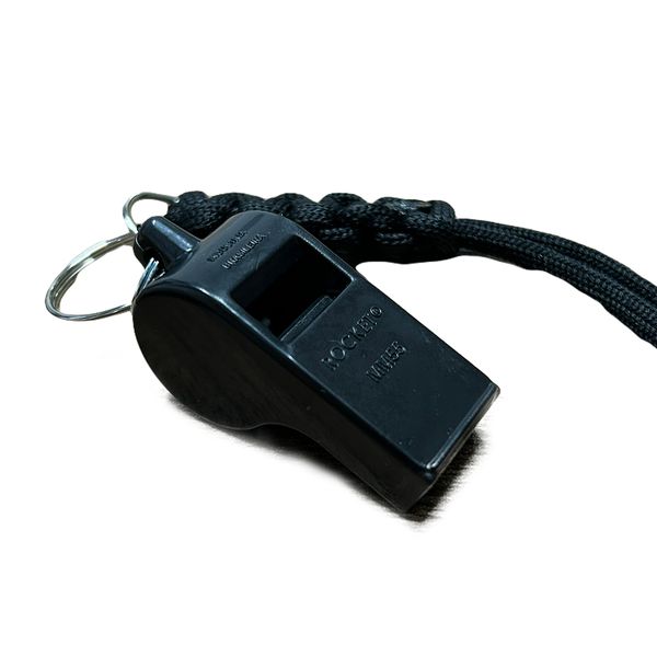 APITO PLÁSTICO COM CORDÃO ROCKET MM55 PROFISSIONAL PRETO