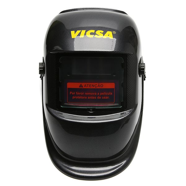 MÁSCARA DE SOLDA COM ESCURECIMENTO AUTOMÁTICO DE 9 À 13 GRAUS, CARNEIRA PLÁSTICA E CATRACA OPTECH VIC34623