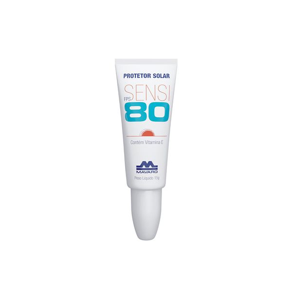 PROTETOR SOLAR LABIAL FPS 80 UVA 15 GR SENSI