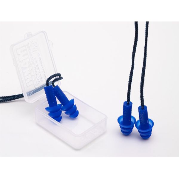 PROTETOR AURICULAR DE SILICONE COM CORDÃO 18 DB AZUL