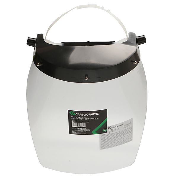 PROTETOR FACIAL INCOLOR 10 POL COM CARNEIRA E CATRACA