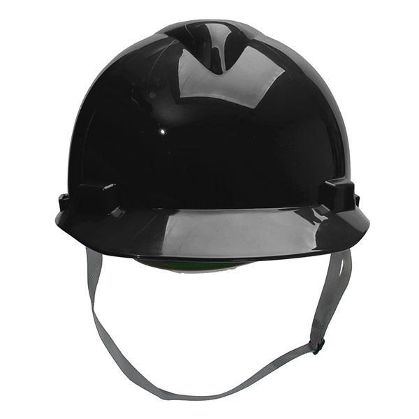 CAPACETE ABA FRONTAL COM CARNEIRA PLÁSTICA E JUGULAR TÊXTIL PRETO V-GARD