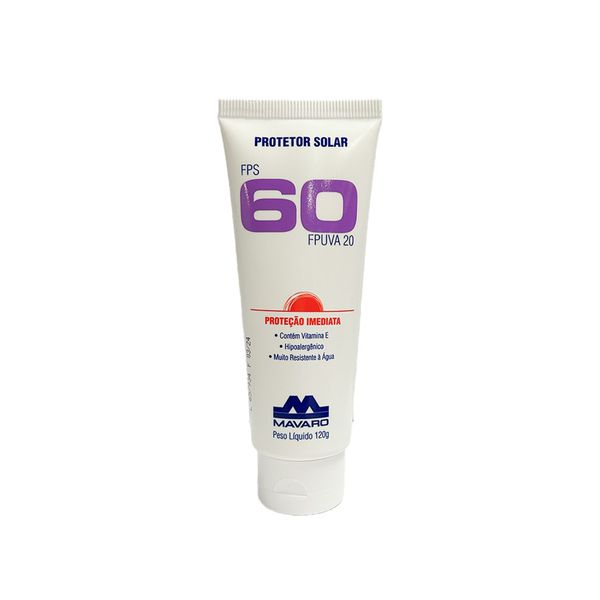 PROTETOR SOLAR FPS 60 UVA 120 ML MAVARO