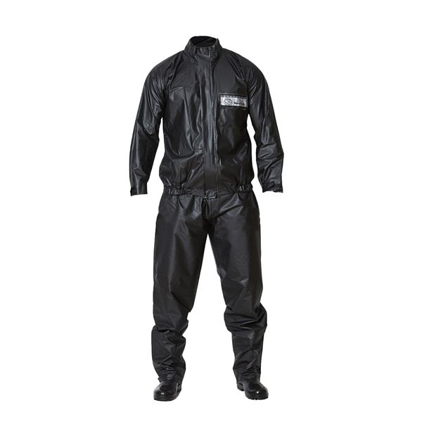 CONJUNTO MOTOQUEIRO PVC FORRADO 0,28 C/ REFLETIVO PRETO MOTO RACE BRASCAMP