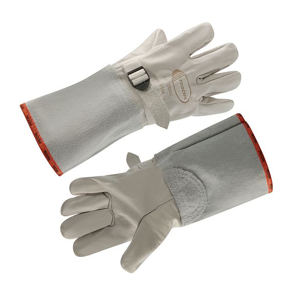 LUVA PARA COBERTURA (VAQUETA COM PUNHO EM RASPA) 15 CM LV 9700 PROCIPA