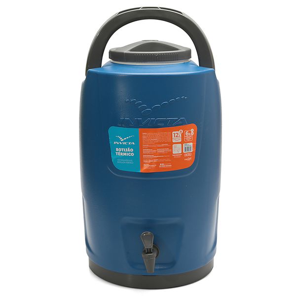 BOTIJÃO TÉRMICO AZUL 12L COM TORNEIRA
