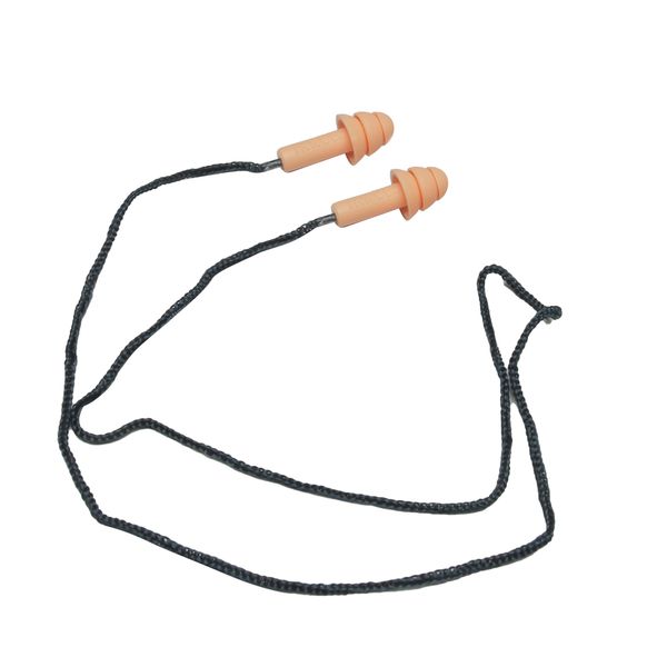 PROTETOR AURICULAR DE SILICONE COM CORDÃO 18 DB SALMÃO