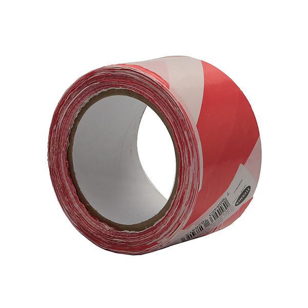 FITA ZEBRADA VERMELHO E BRANCO 65 MM X 160 M