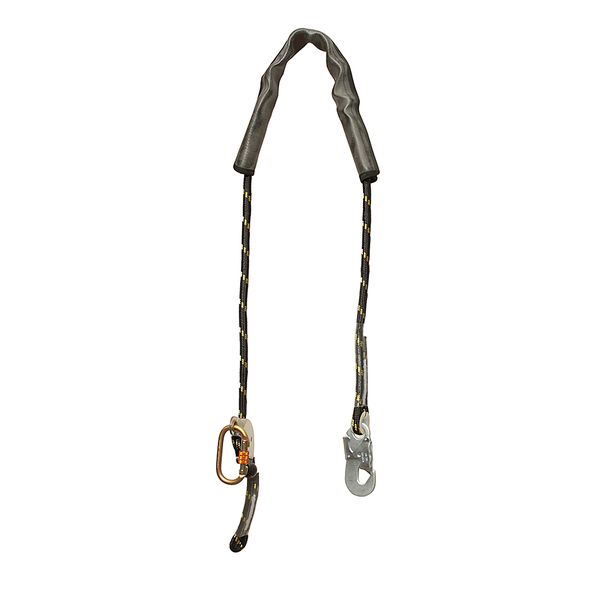 TALABARTE DE POSICIONAMENTO EM CORDA COM REGULAGEM PRETO 2,00 M AT 700 AJ MN ATHENAS