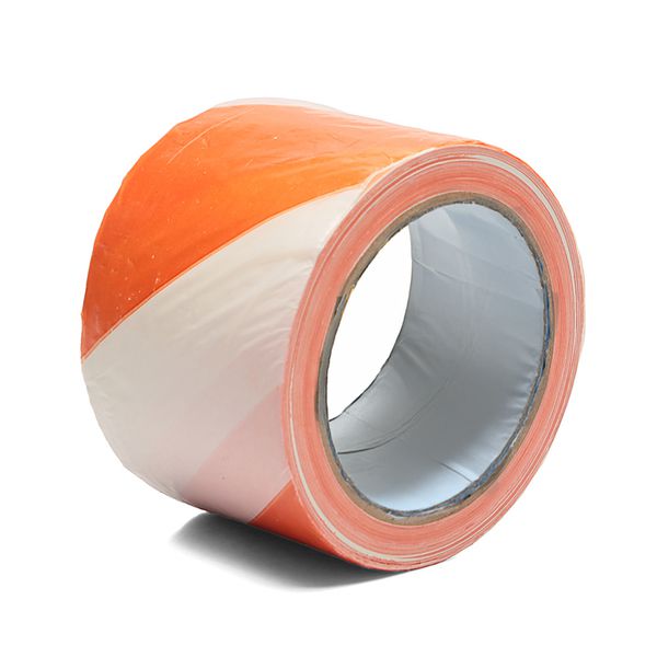 FITA ZEBRADA LARANJA E BRANCO 70 MM X 200 M 700.00522