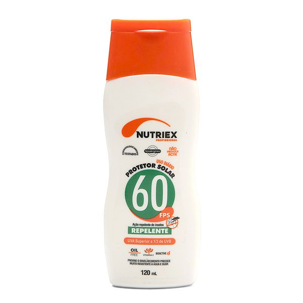 PROTETOR SOLAR FPS 60 UVA COM REPELENTE 120ML
