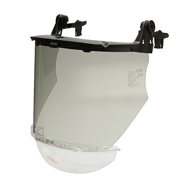 KIT PROTETOR FACIAL CINZA PARA CAPACETE COM QUEIXEIRA V GARD 190 ARC PLUS