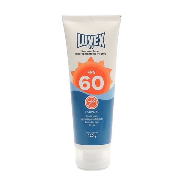 PROTETOR SOLAR FPS 60 UVA COM REPELENTE 120ML