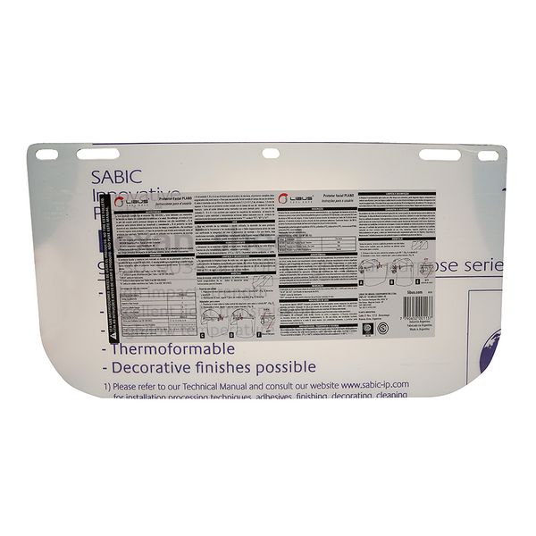 LENTE PLANA INCOLOR 8 POL PARA ADAPTADOR OU SUPORTE FACIAL PETG