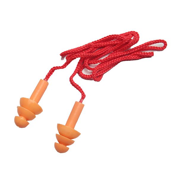 PROTETOR AURICULAR DE SILICONE COM CORDÃO SALMÃO 13 DB