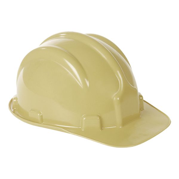 CAPACETE BEGE PLT ABA FRONTAL COM CARNEIRA PLÁSTICA SEM JUGULAR PLASTCOR