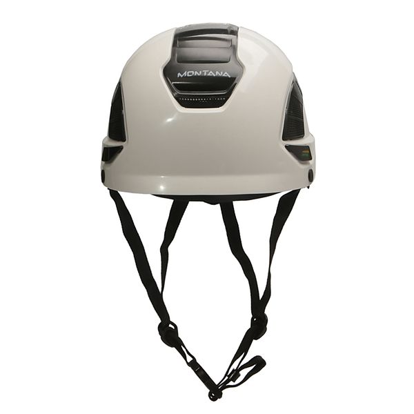 CAPACETE ALPINISTA COM CARNEIRA, CATRACA E JUGULAR 3 PONTOS CLASSE A BRANCO FOCUS MONTANA