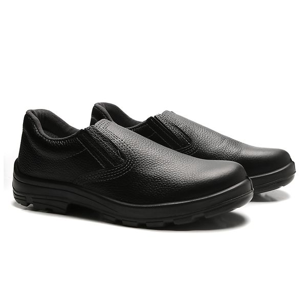 SAPATO DE ELÁSTICO PRETO COM BICO DE PLÁSTICO USAFE
