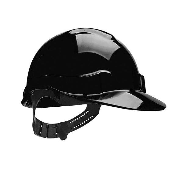 CAPACETE COM ABA FRONTAL COM CARNEIRA PLÁSTICA SEM JUGULAR PRETO GENESIS LIBUS