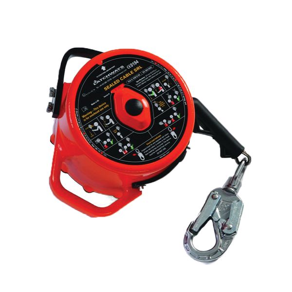 TRAVA QUEDAS RETRÁTIL CABO AÇO INOX CX SELADO 15M MSA 62816-00UKTL