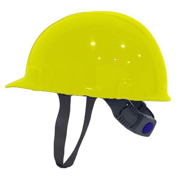 CAPACETE ABA FRONTAL AMARELO COM CARNEIRA PLÁSTICA ULTRA MASTER MI