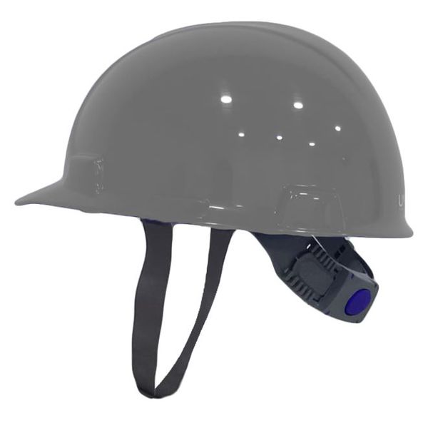 CAPACETE ABA FRONTAL CINZA COM CARNEIRA PLÁSTICA ULTRA MASTER MI