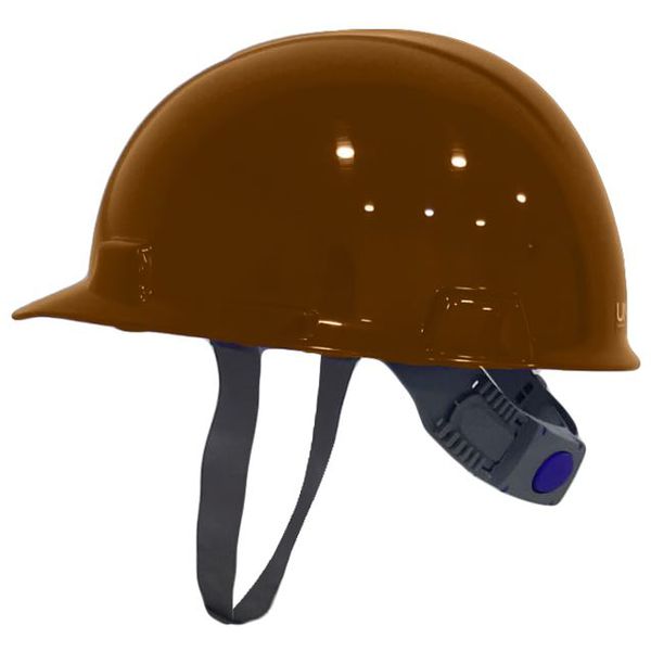 CAPACETE ABA FRONTAL MARROM COM CARNEIRA PLÁSTICA ULTRA MASTER MI