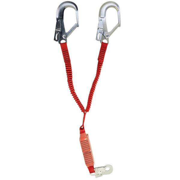 TALABARTE Y 1,5M POLIÉSTER ELASTICO GANCHO 56MM ROSSO ULTRASAFE USL0056EX150-R