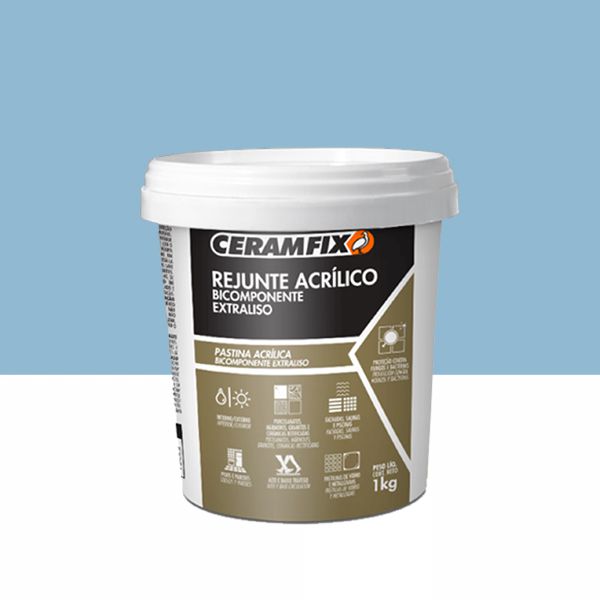 Rejunte Acrilico Ceramfix - Azul Claro 1KG
