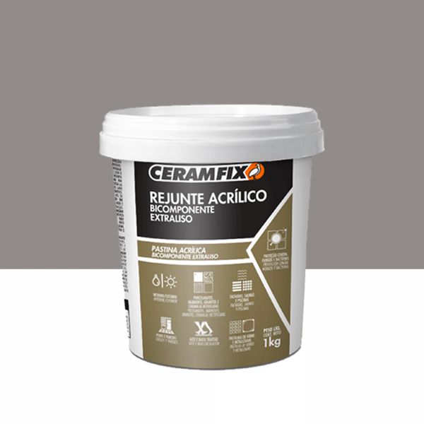 Rejunte Acrilico Ceramfix - Cinza Classico 1KG