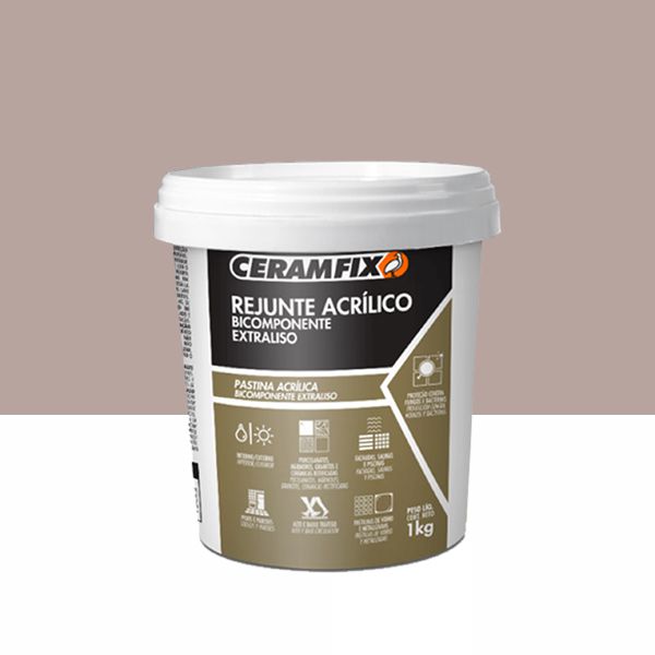 Rejunte Acrilico Ceramfix - Grafite 1KG