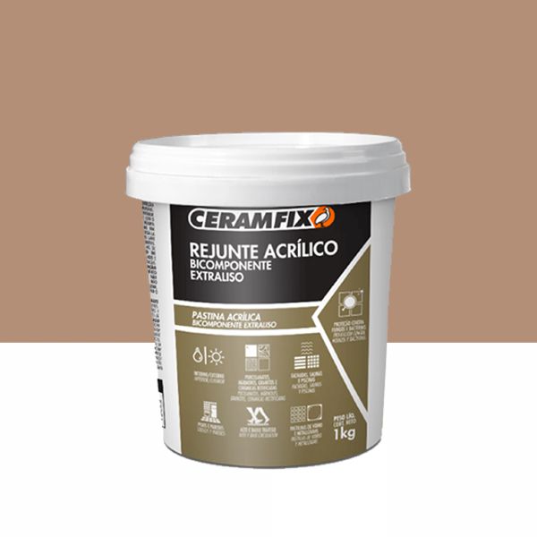 Rejunte Acrilico Ceramfix - Marrom Sucupira 1KG