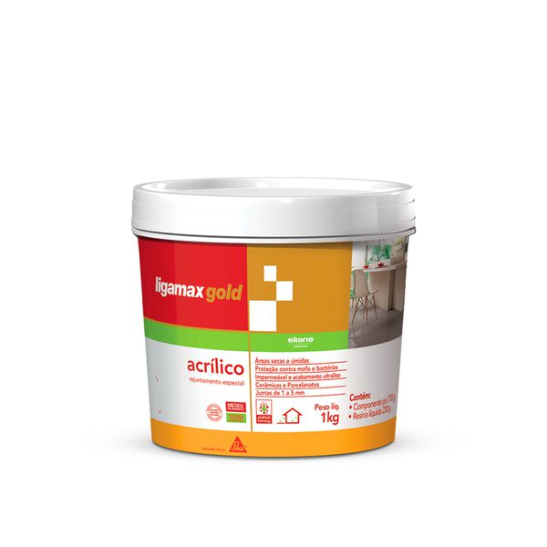 Ligamax Rejunte Acrílico - Branco 1KG