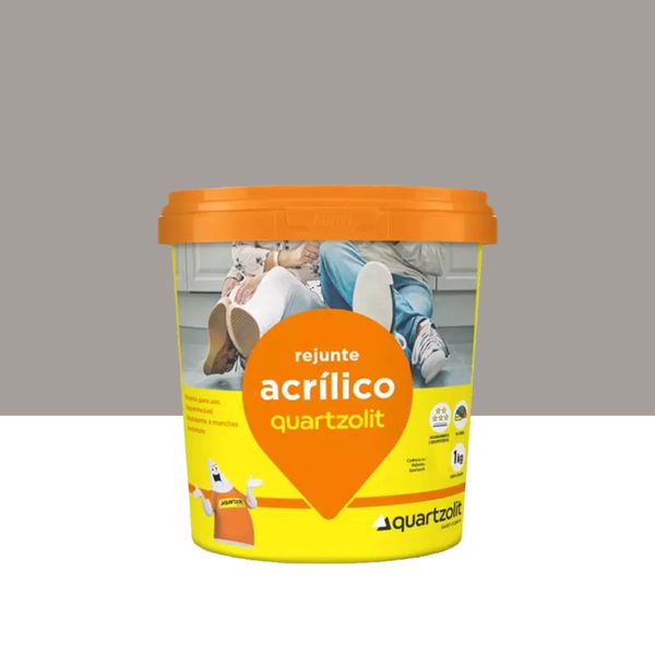Rejunte Acrilico Quartzolit - Cinza Outono 1Kg