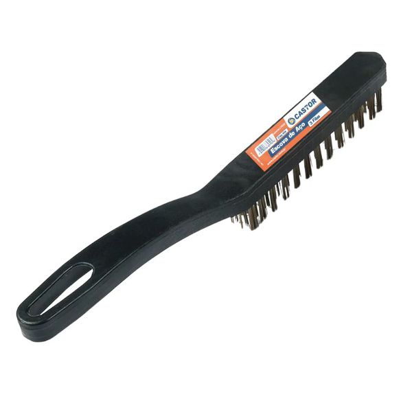 ESCOVA DE ACO PLAST 3 FILAS 280X24MM