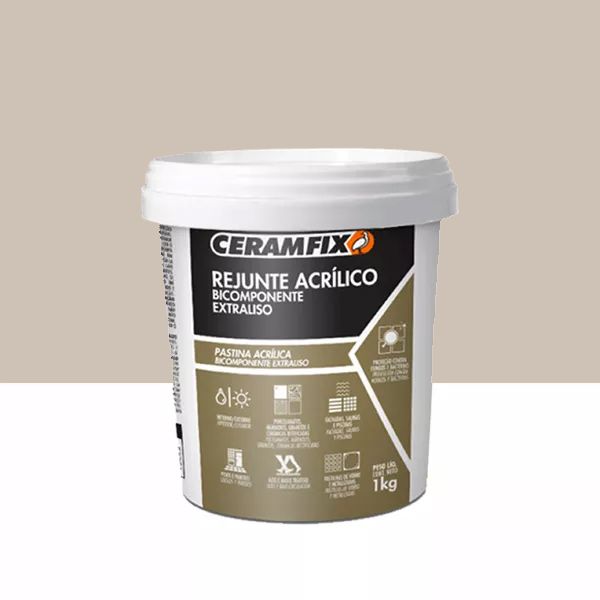 Rejunte Acrilico Ceramfix - Crema 1KG